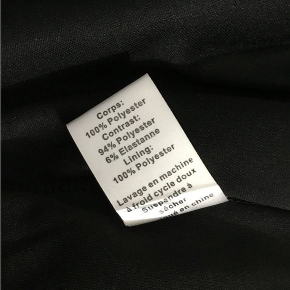 True Life NWT Black Mesh Blouse with Scalloped Edging size L - Picture 10 of 12